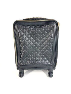 Chanel Carry Bag CC Logo Caviar Leather Black